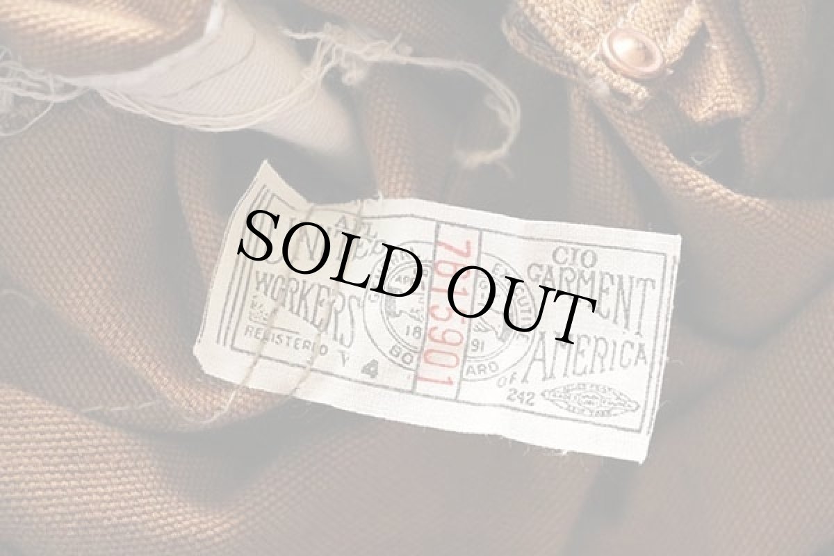 画像4: 70s carharttカーハート 山ポケ ダック地 ダブルニー オーバーオール 茶 w40 (4)