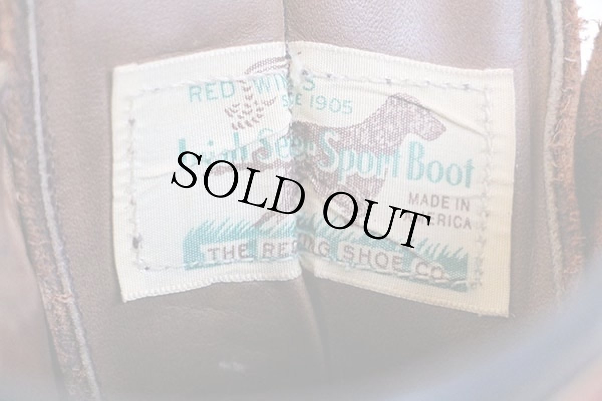 画像5: 70s USA製 REDWINGレッドウイング 825 犬タグ アイリッシュセッター マウンテンブーツ 赤茶 9M (5)