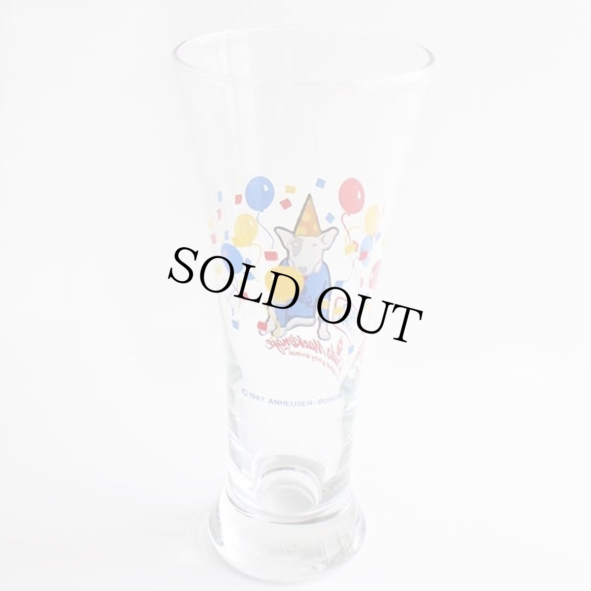 画像2: 80s BUD LIGHTバドライト Spuds MacKenzie グラス★Budweiserバドワイザー (2)