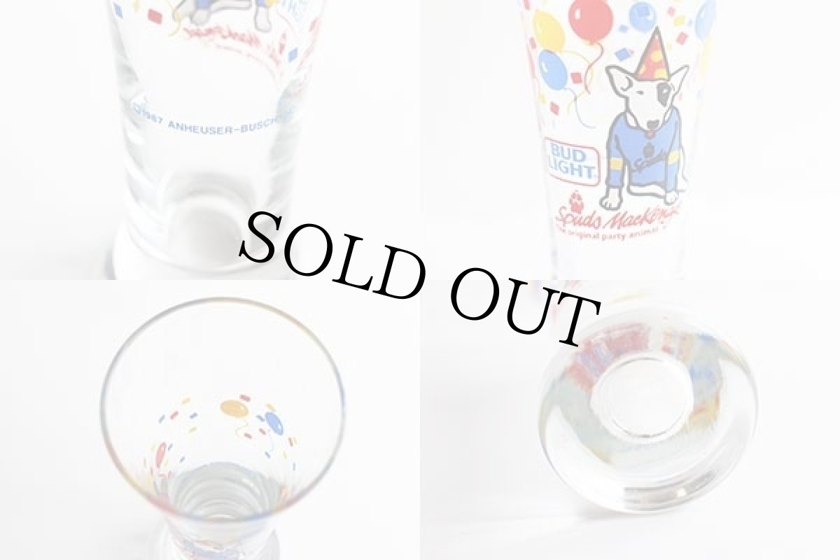 画像3: 80s BUD LIGHTバドライト Spuds MacKenzie グラス★Budweiserバドワイザー (3)