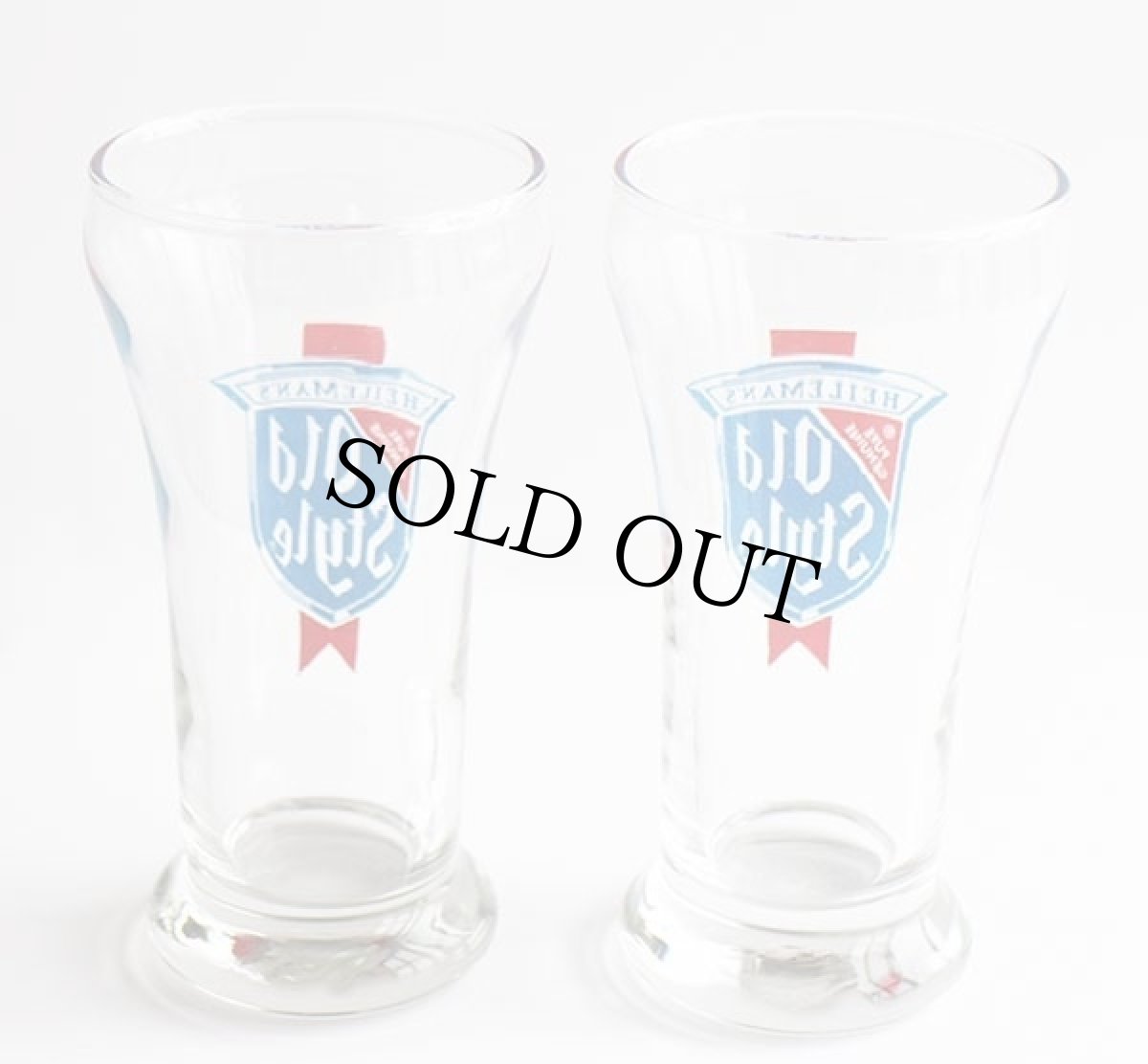 画像2: 80s HEILEMAN'S Old Style グラス 2個セット (2)