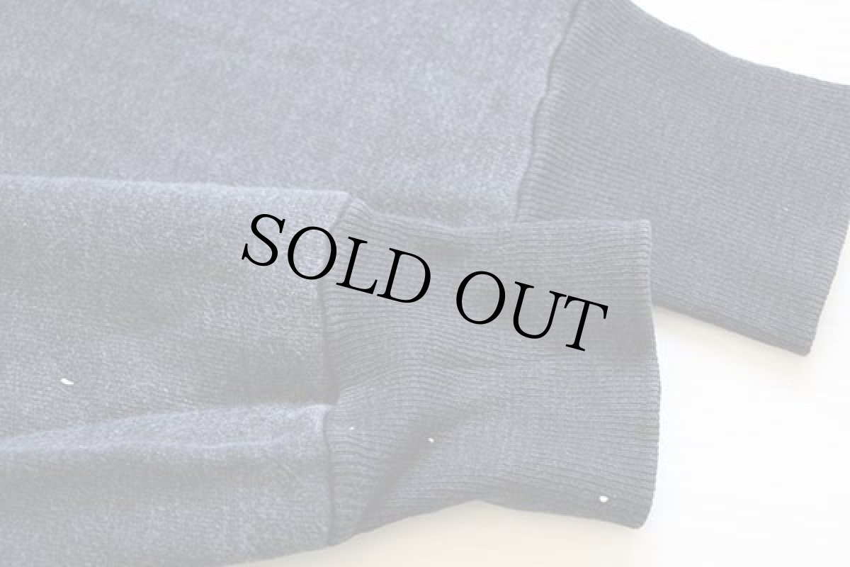 画像5: 60s UNKNOWN 無地 ツートン コットン スウェット 黒 フェード (5)