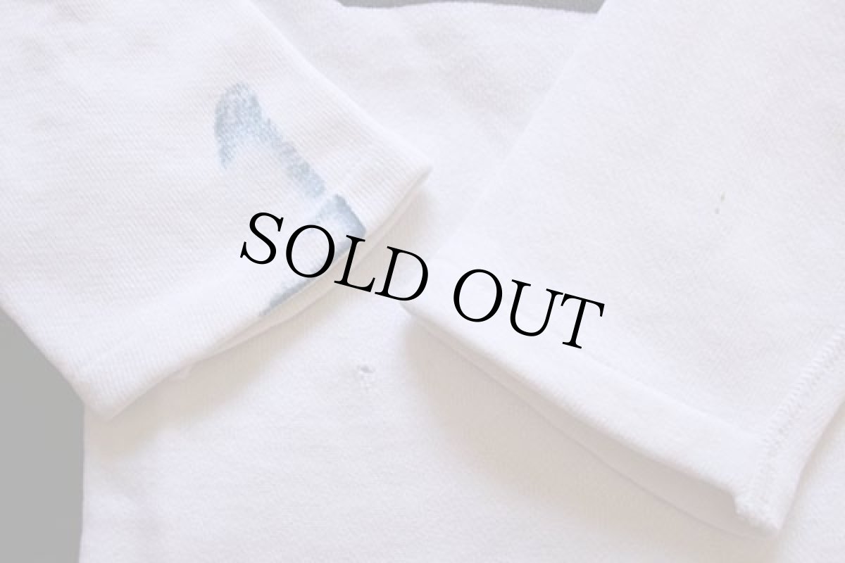 画像7: 60s Springfoot 88 ナンバリング 両面 染み込みプリント コットン フットボール スウェット 白 S (7)