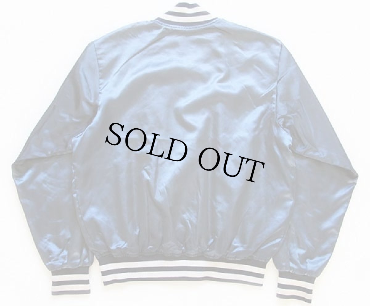 画像2: 80s Felco MLB New York Yankees ニューヨーク ヤンキース ナイロンスタジャン 紺 (2)