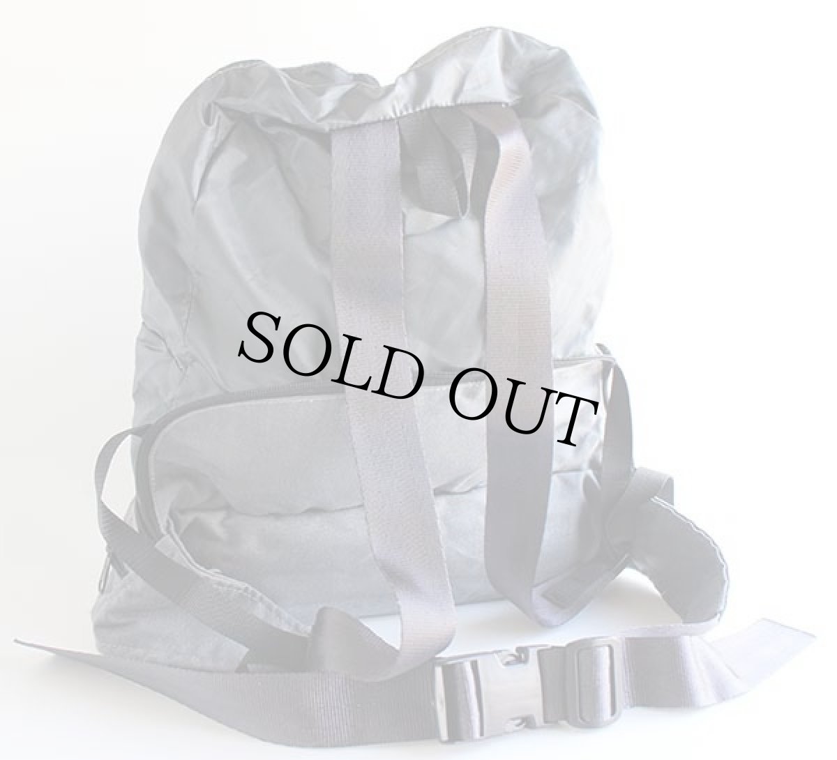 画像4: 80s USA製 EddieBauerエディーバウアー ナイロン ウエストバッグ×リュックサック グレー (4)