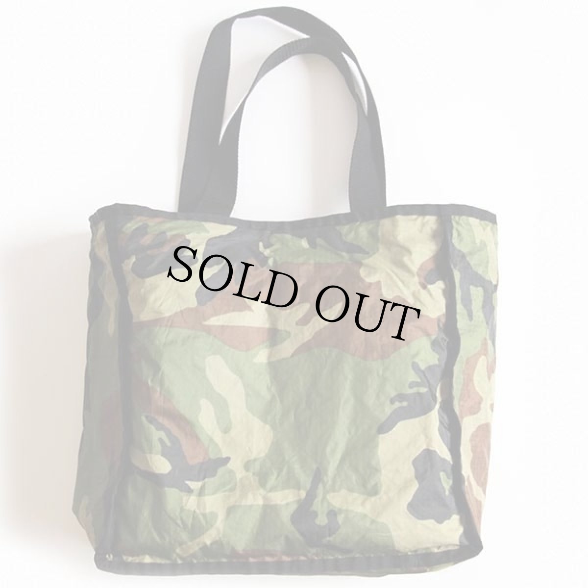 画像3: USA製 UNKNOWN ウッドランドカモライナー トートバッグ 黒 (3)