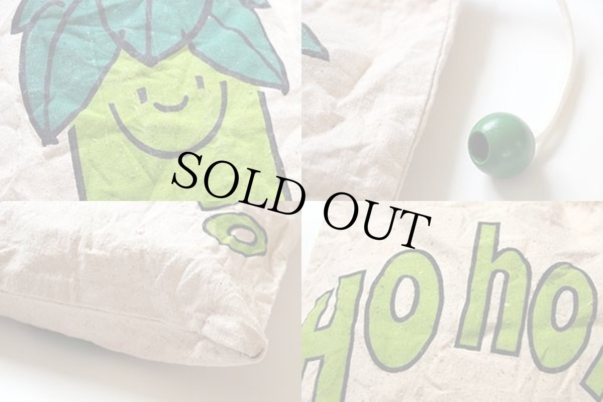 画像3: 70s グリーンジャイアント Ho ho ho 染み込みプリント コットン 布袋★A (3)