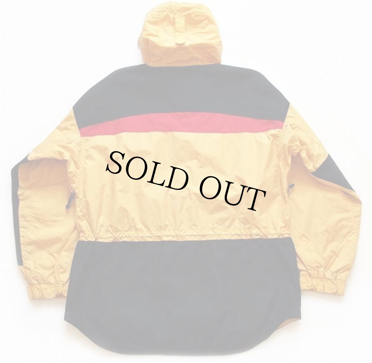 画像2: 90s Columbiaコロンビア マルチカラー 切り替え プルオーバー ナイロンパーカー 黄 (2)