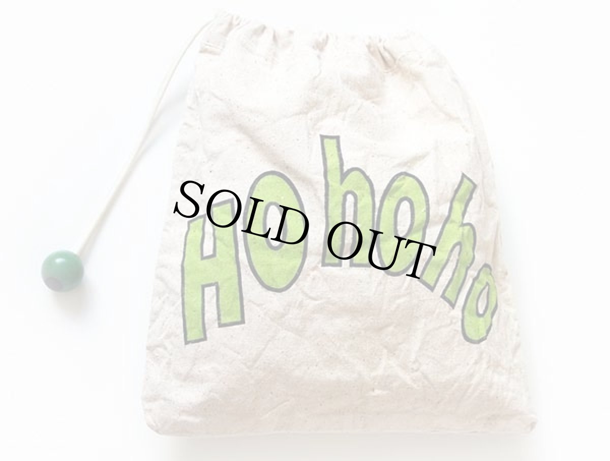 画像2: 70s グリーンジャイアント Ho ho ho 染み込みプリント コットン 布袋★A (2)