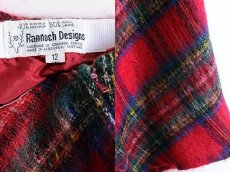 画像3: 70s スコットランド製 Rannoch Designs タータンチェック モヘヤ ニットスカート 12 (3)