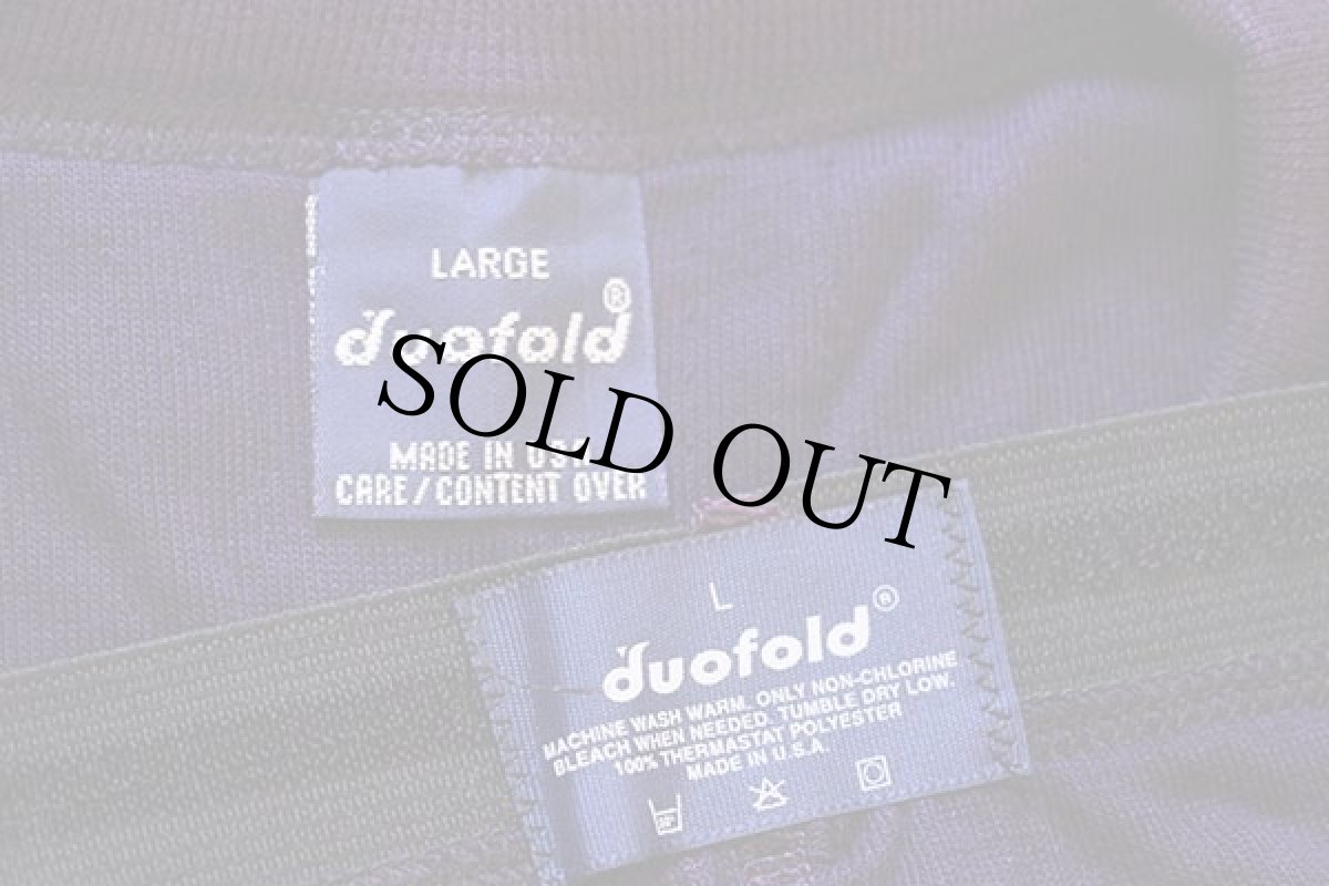 画像3: デッドストック★90s USA製 duofold アンダーシャツ&パンツ セット 紫 L (3)