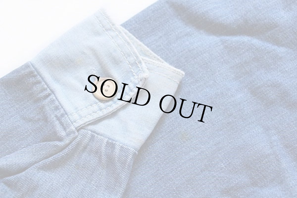 画像5: 70s FARAH クレイジー パネル切り替え デニム ブッシュジャケット (5)