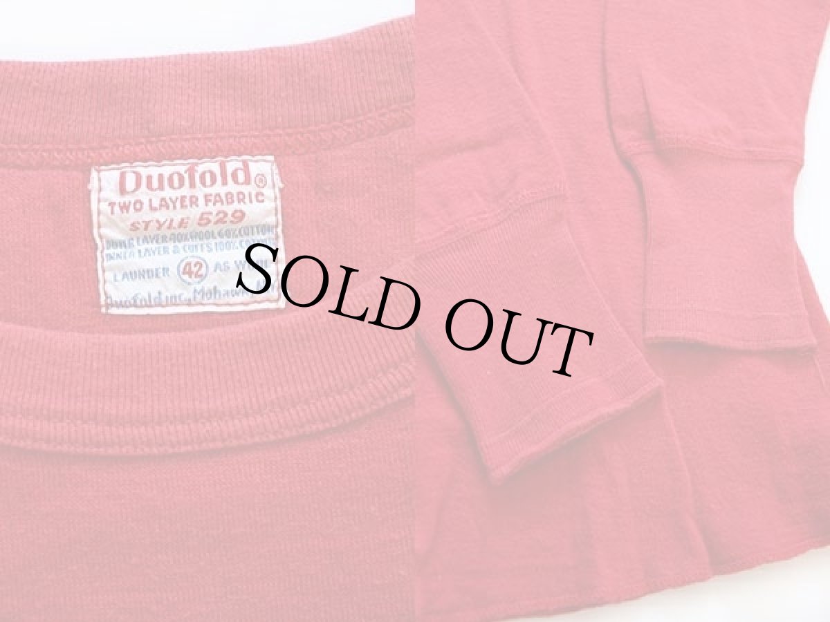 画像3: 60s duofold 2レイヤー アンダーシャツ 赤 42 (3)