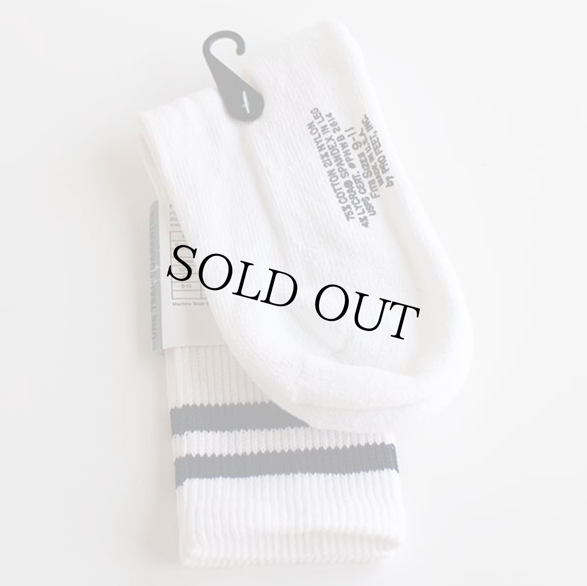 画像2: デッドストック★USA製 PRO FEET USPS CERTIFIED ライン入り ソックス 白 9-11★靴下 ポストマン (2)