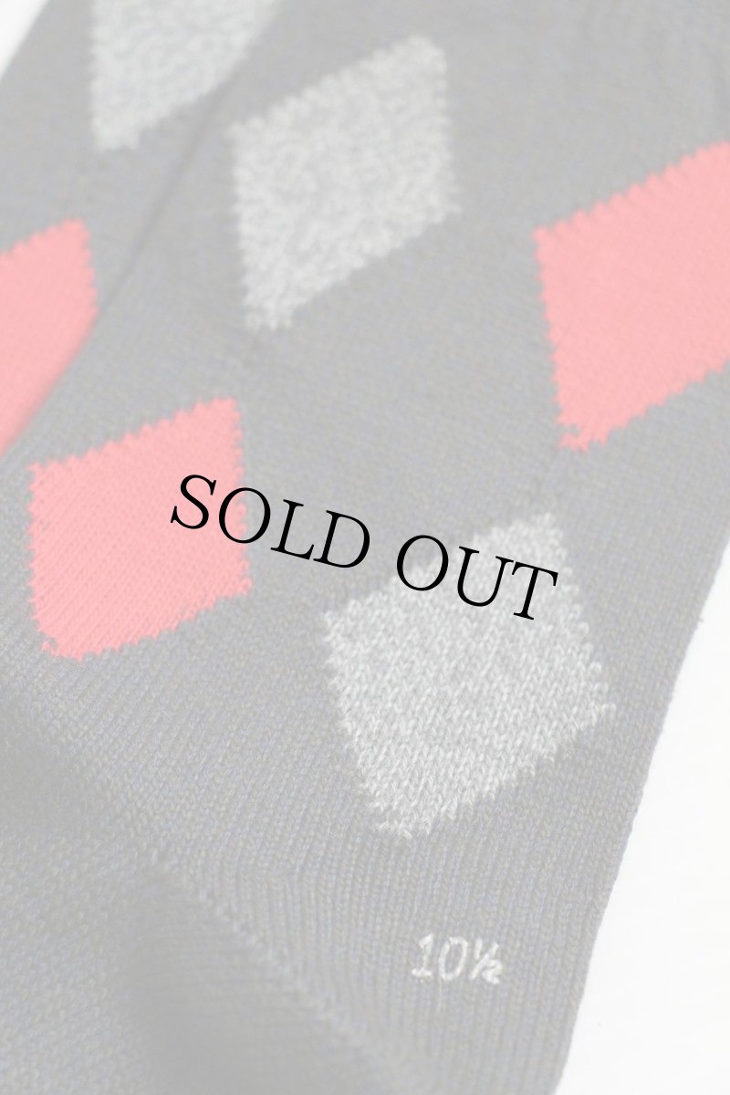 画像3: デッドストック★50s The Cambridge Sock ダイヤ柄 コットン ソックス 10.5★靴下 (3)