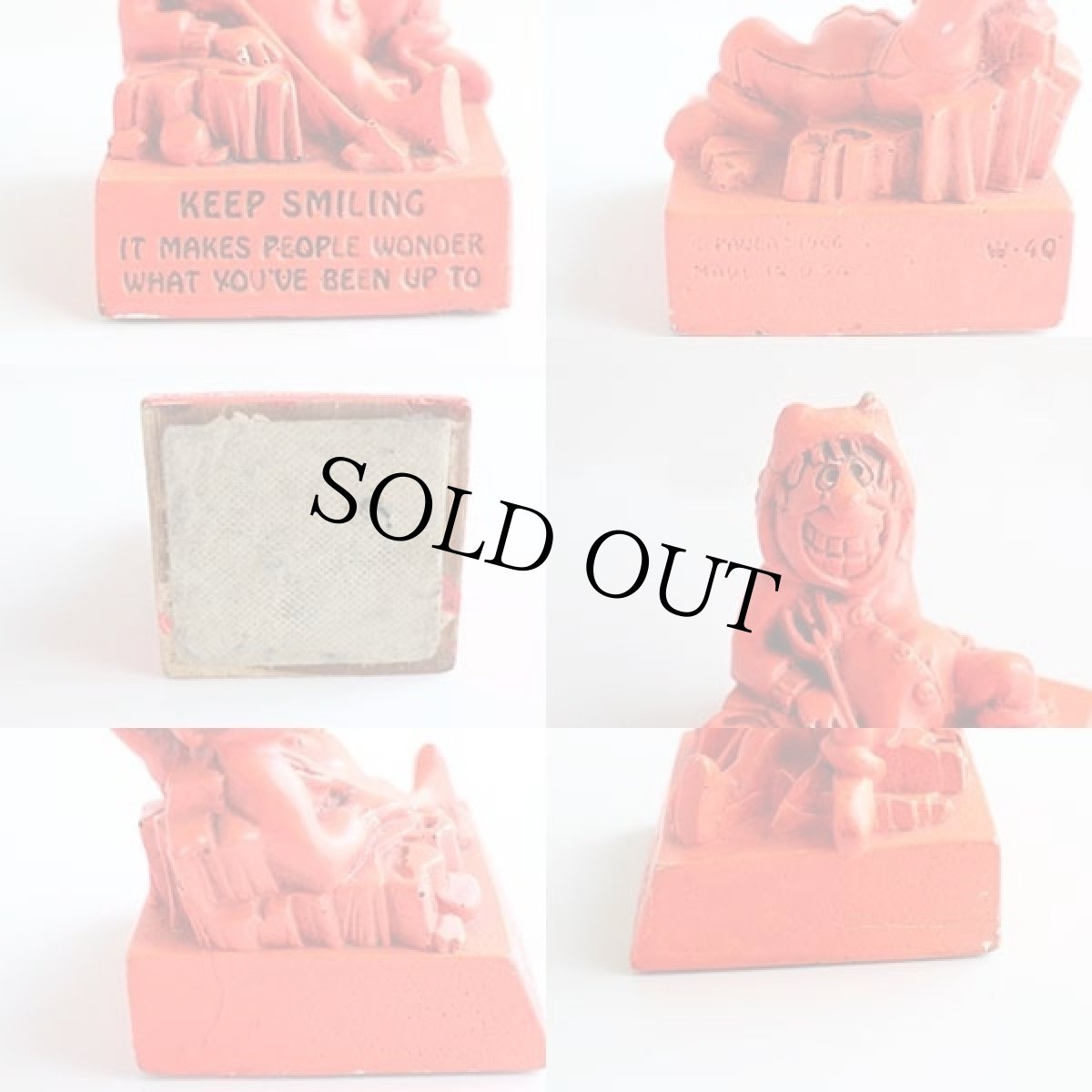 画像5: 60s USA製 KEEP SMILING レッドデビル メッセージドール (5)