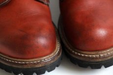 画像8: 90s USA製 REDWINGレッドウイング 899 半円犬タグ アイリッシュセッター ブーツ 赤茶 7.5D (8)