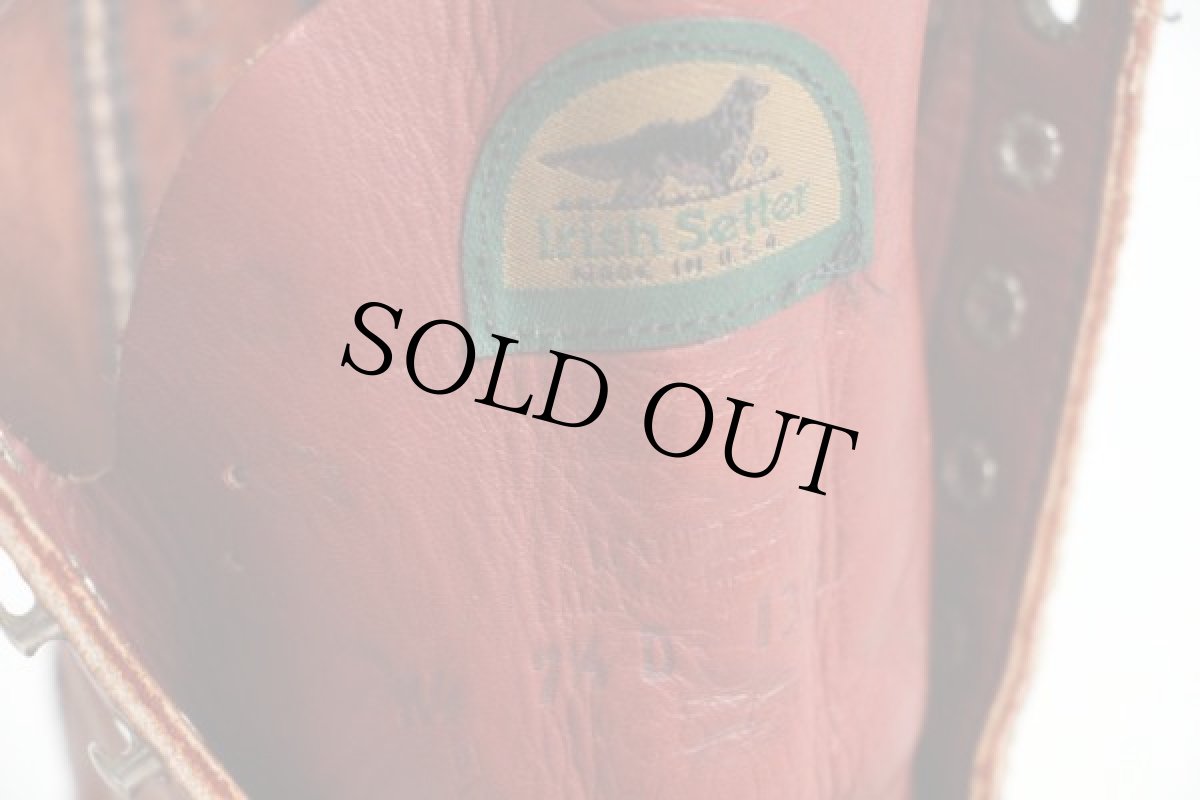 画像5: 90s USA製 REDWINGレッドウイング 899 半円犬タグ アイリッシュセッター ブーツ 赤茶 7.5D (5)