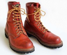 画像1: 90s USA製 REDWINGレッドウイング 899 半円犬タグ アイリッシュセッター ブーツ 赤茶 7.5D (1)