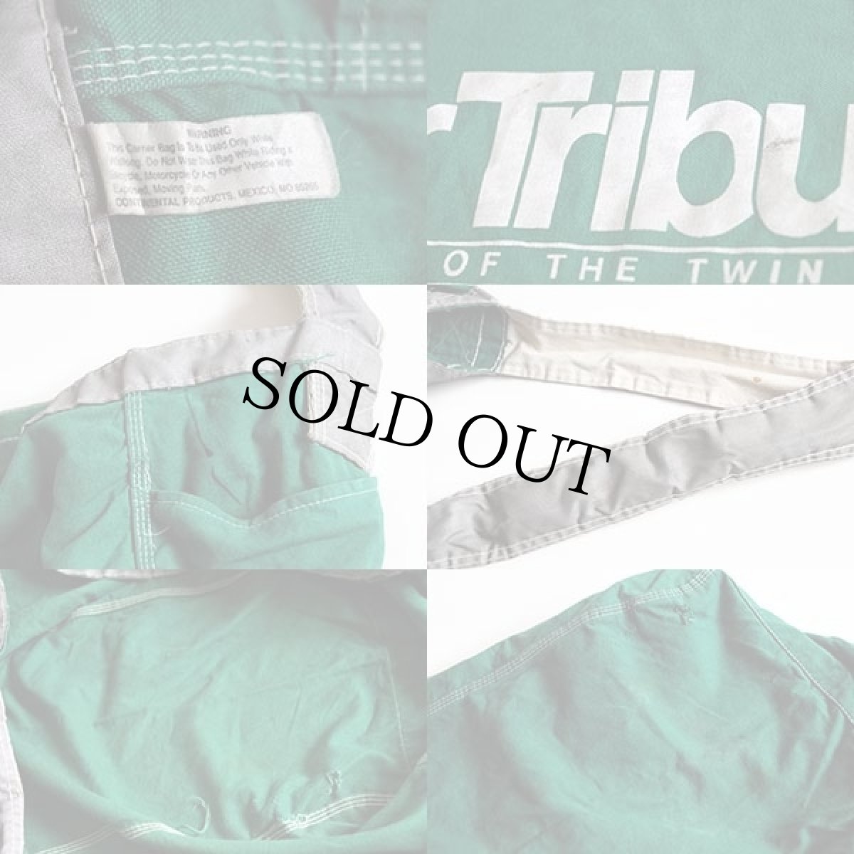 画像3: ビンテージ StarTribune キャンバス ニュースペーパーバッグ 緑 (3)