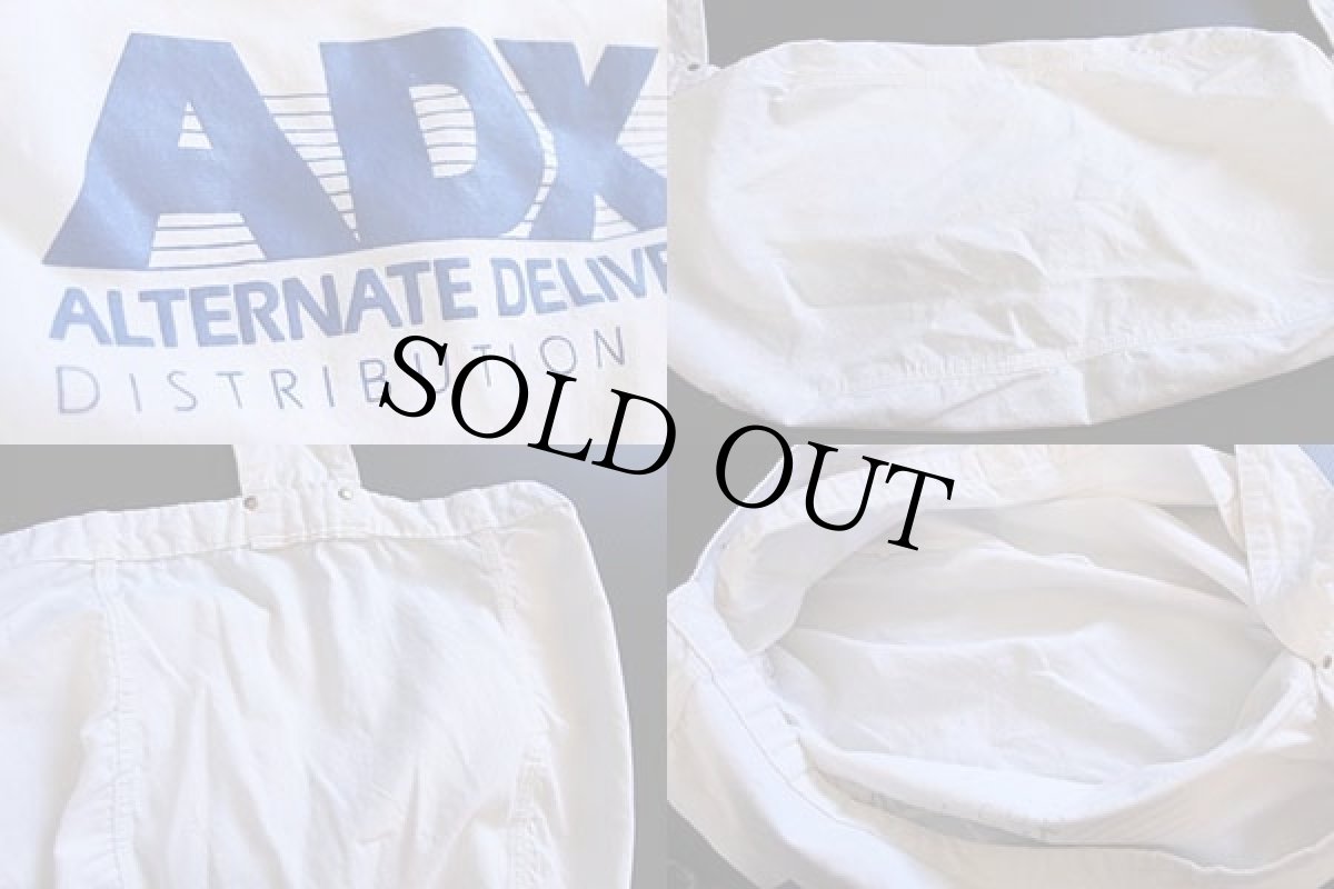 画像3: ビンテージ ADX キャンバス ニュースペーパーバッグ 生成り (3)