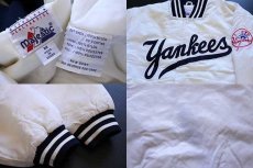 画像3: 90s Majestic MLB New York Yankees ニューヨーク ヤンキース ナイロンスタジャン 白 M (3)