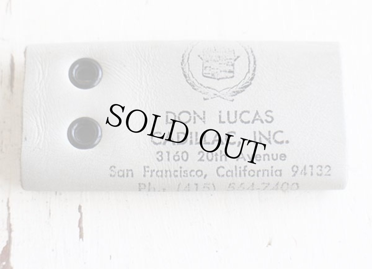 画像3: DON LUCAS CADILLAC キャデラック レザー キーケース グレー (3)