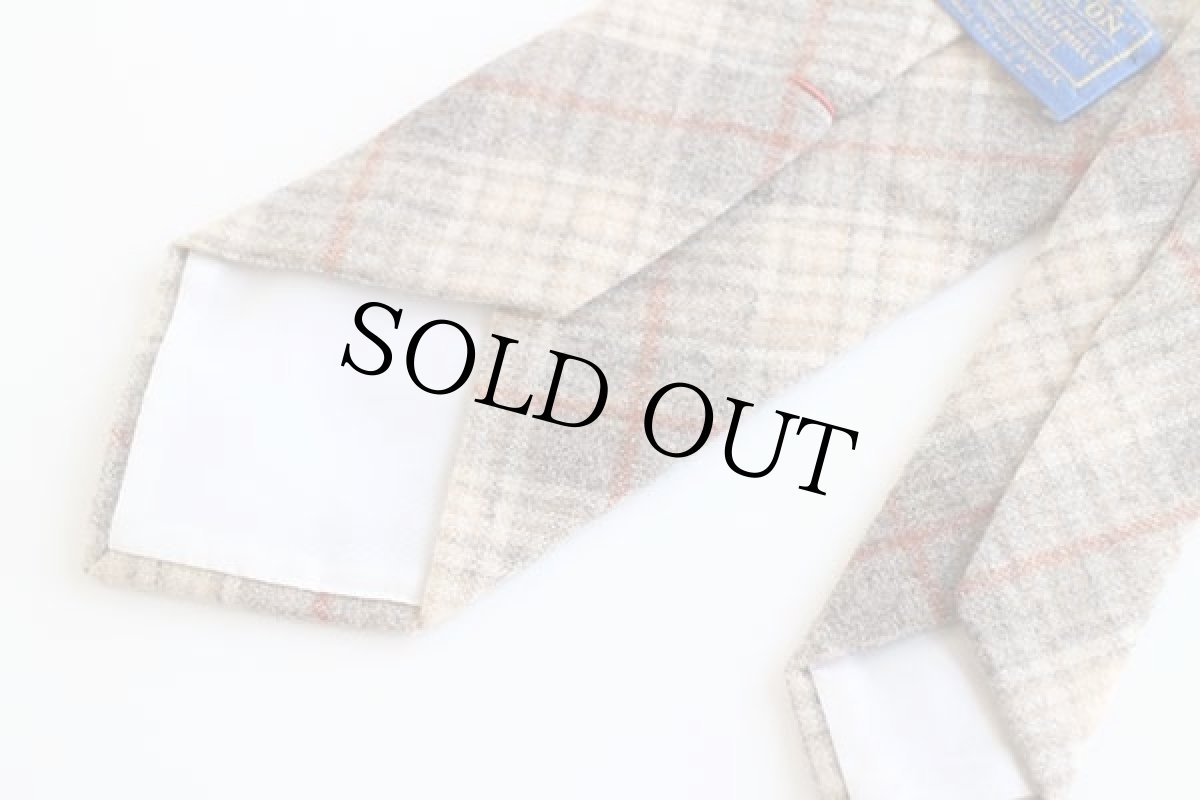 画像4: 70s USA製 PENDLETONペンドルトン タータンチェック ウール ネクタイ (4)