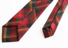 画像3: Forsyth MAPLE LEAF TARTAN タータンチェック ネクタイ (3)