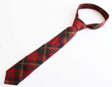 画像2: Forsyth MAPLE LEAF TARTAN タータンチェック ネクタイ (2)