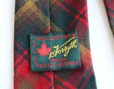 画像4: Forsyth MAPLE LEAF TARTAN タータンチェック ネクタイ (4)