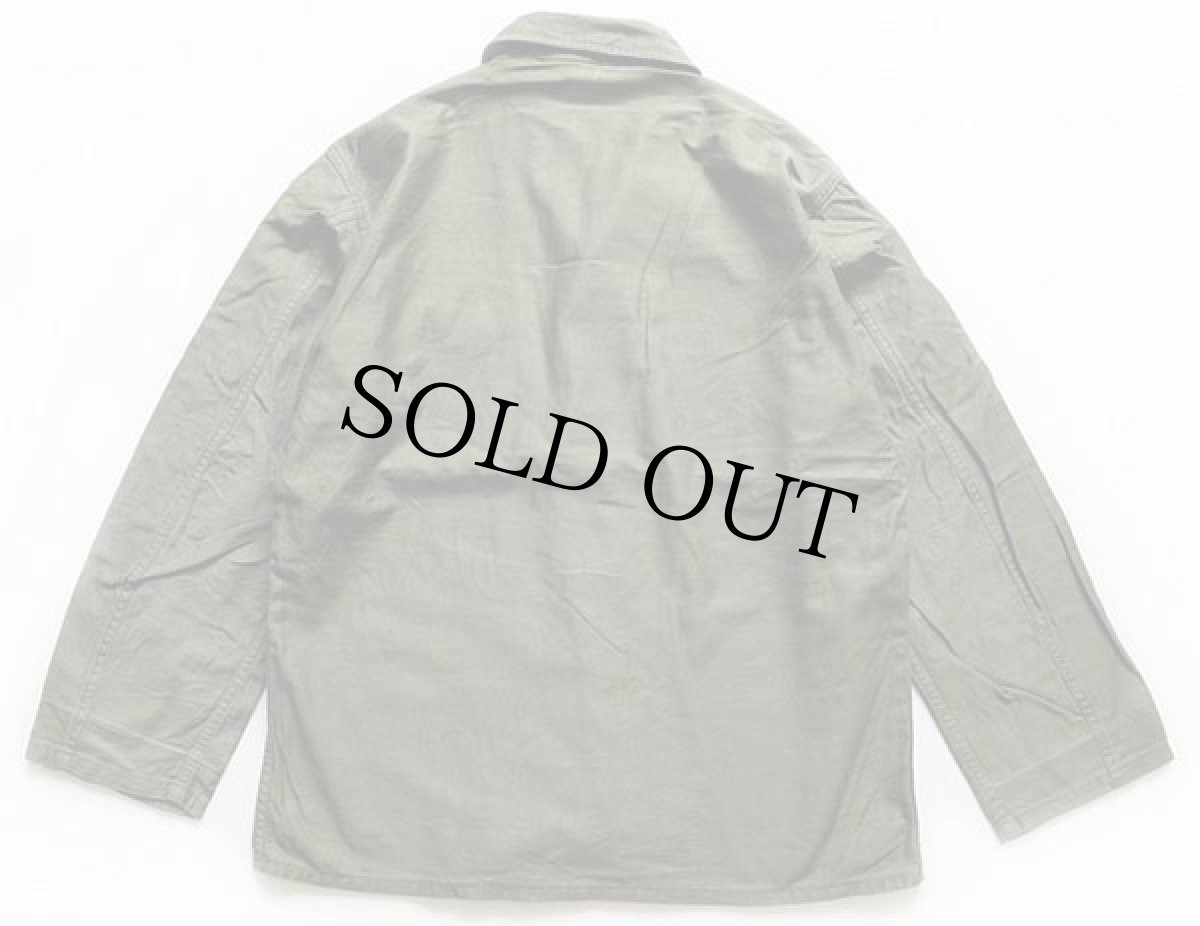 画像2: 60s 米軍 U.S.ARMY パッチ付き ユーティリティシャツ M (2)