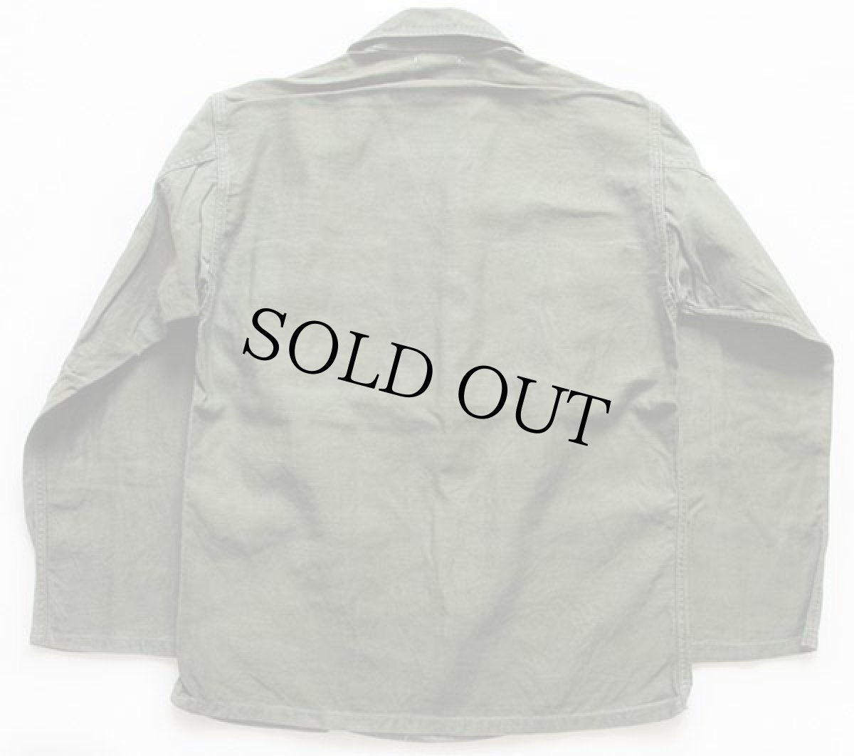 画像2: 60s 米軍 U.S.ARMY パッチ付き ユーティリティシャツ S (2)