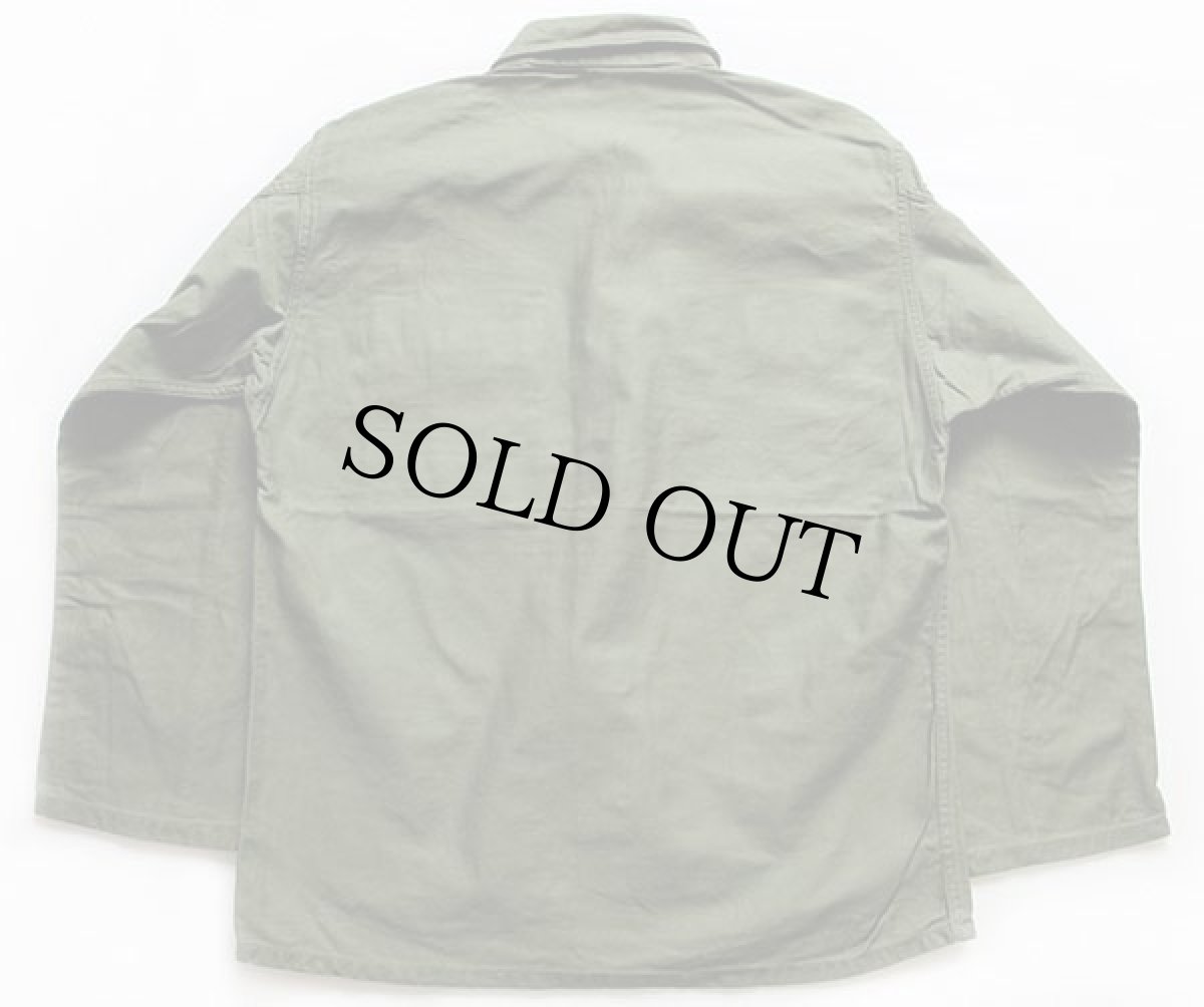 画像2: 60s 米軍 U.S.ARMY パッチ付き ユーティリティシャツ M (2)