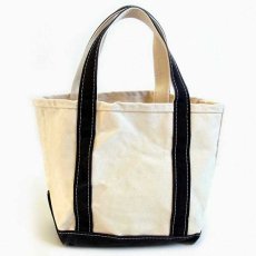 画像2: USA製 L.L.Bean BOAT AND TOTE キャンバス トートバッグ 黒 S★スモール (2)