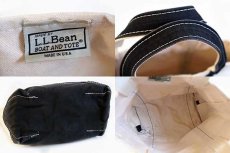 画像3: USA製 L.L.Bean BOAT AND TOTE キャンバス トートバッグ 黒 S★スモール (3)