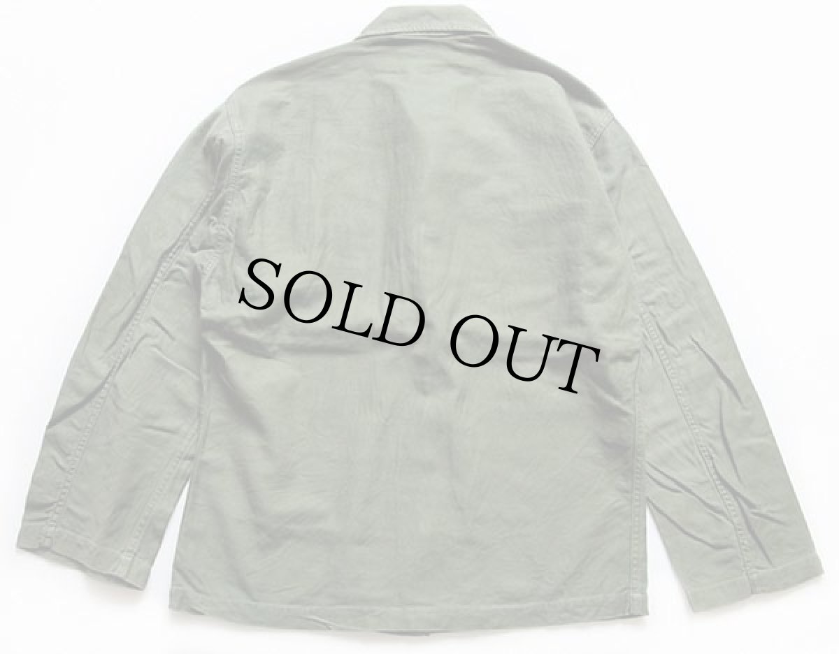 画像2: 50s 米軍 U.S.ARMY パッチ付き ユーティリティシャツ S (2)