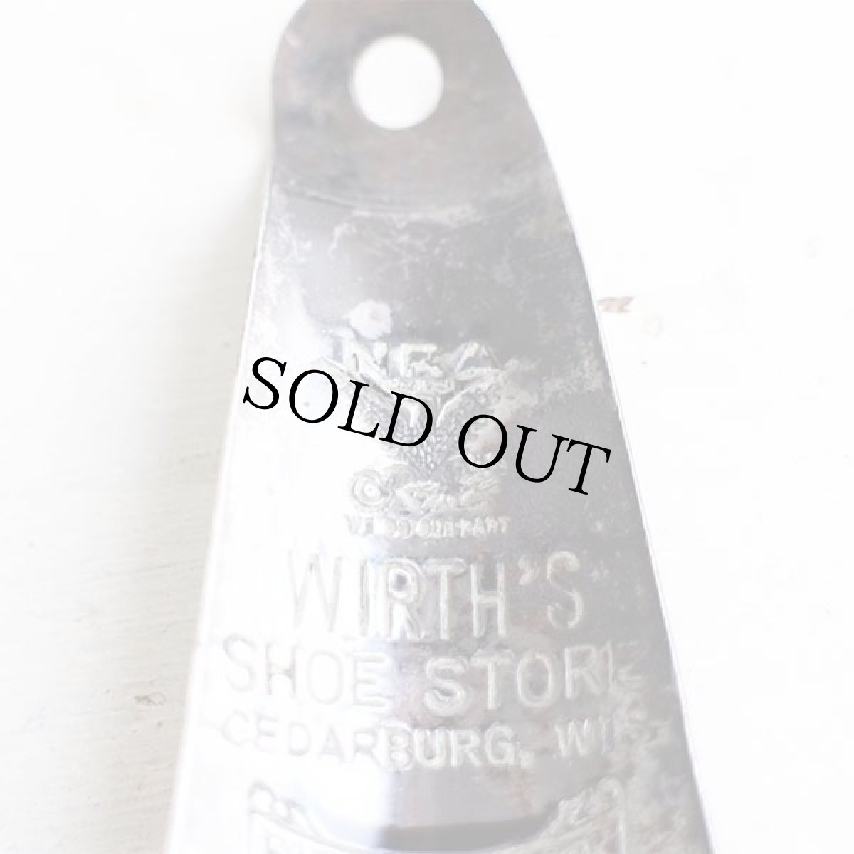 画像4: ビンテージ NRA WIRTH'S SHOE STORE 黒ラッカー シューホーン (4)