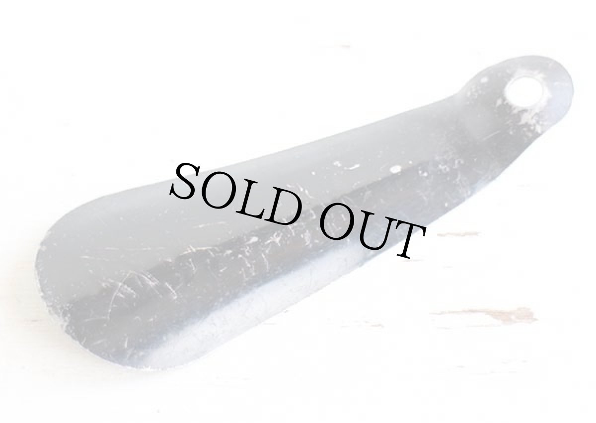 画像2: ビンテージ The Newark Shoe 黒ラッカー シューホーン (2)