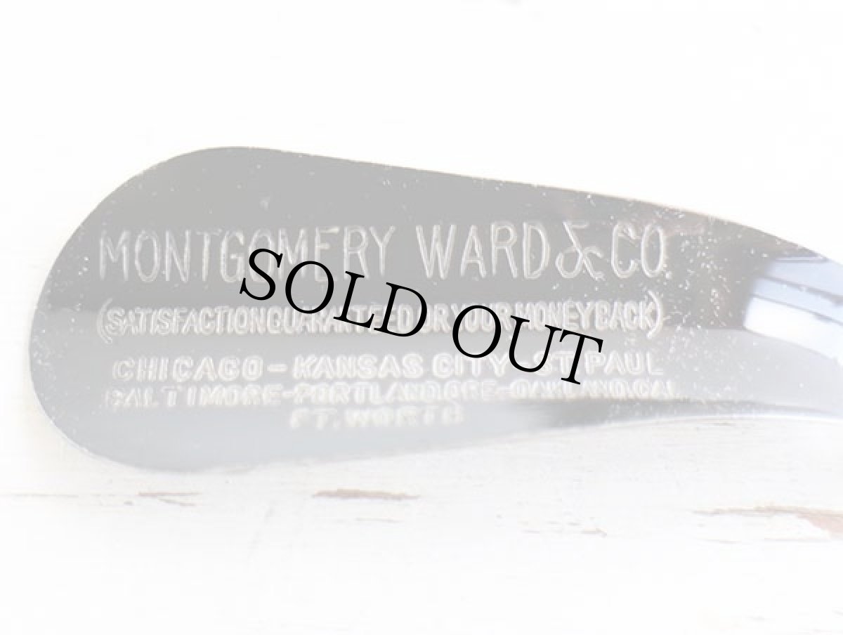 画像3: ビンテージ MONTGOMERY WARD 黒ラッカー シューホーン (3)