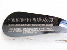 画像3: ビンテージ MONTGOMERY WARD 黒ラッカー シューホーン (3)