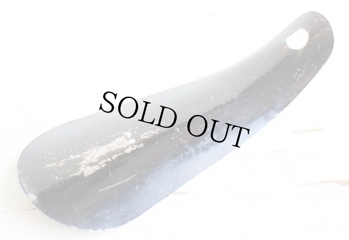 画像2: ビンテージ MONTGOMERY WARD 黒ラッカー シューホーン (2)