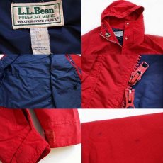 画像3: 80s USA製 L.L.Bean ナイロン マウンテンパーカー 赤 M (3)