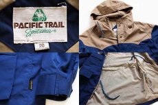 画像3: 80s PACIFIC TRAIL ツートン ヨーク切り替え マウンテンパーカー 紺×ベージュ 20 (3)