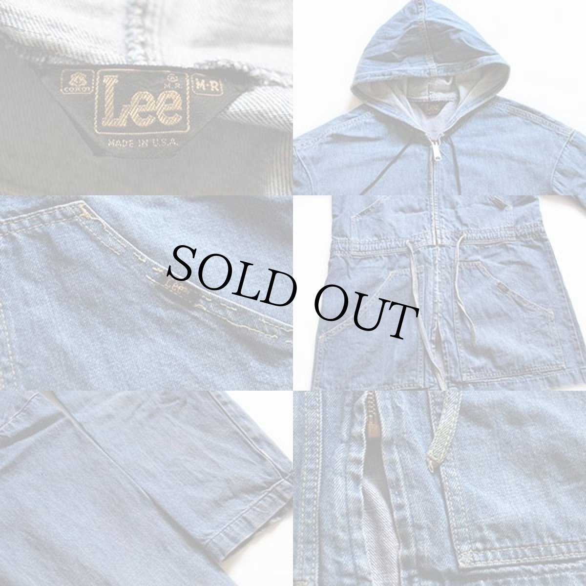 画像3: 70s USA製 Leeリー デニムパーカー M-R (3)