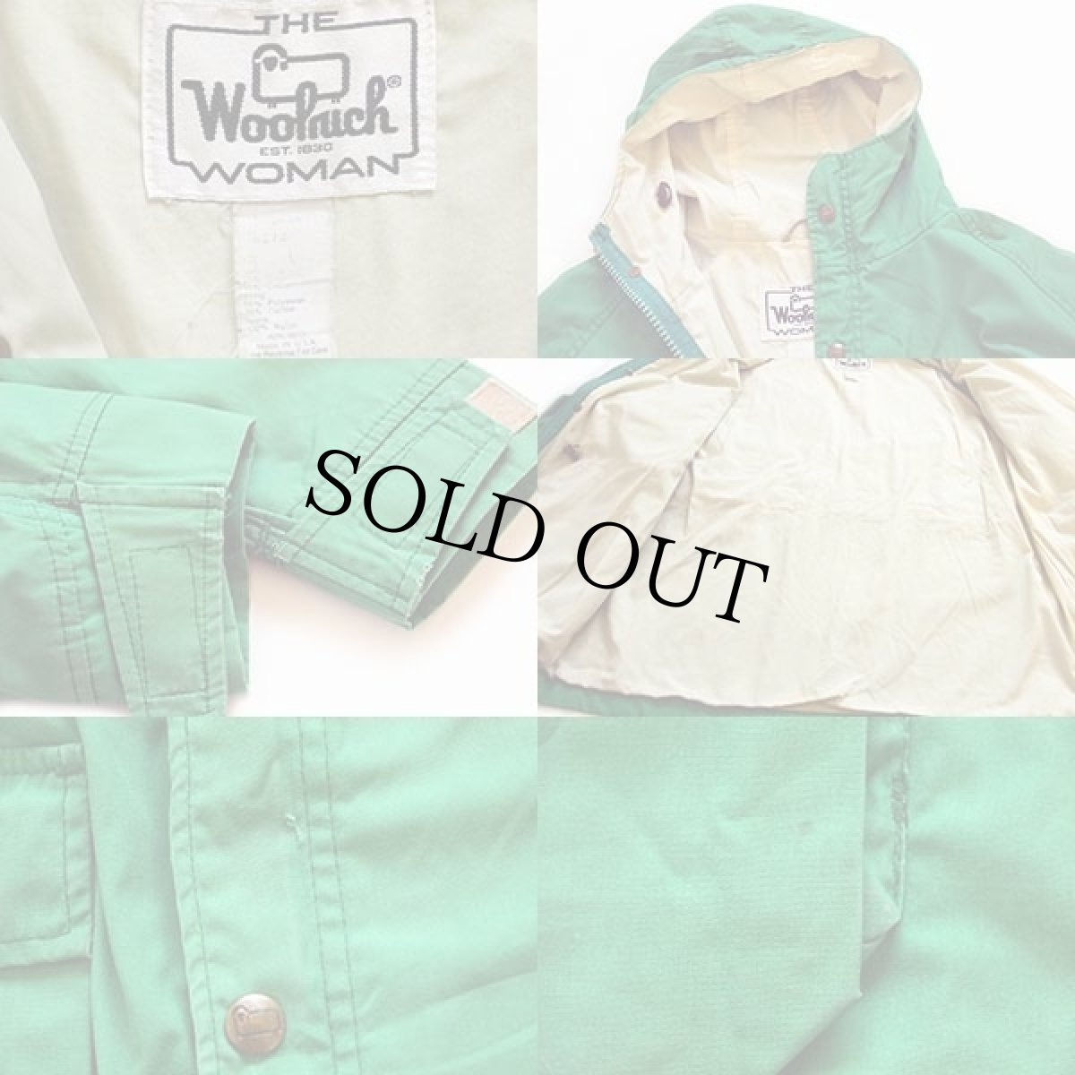 画像3: 70s USA製 Woolrichウールリッチ マウンテンパーカー ライトグリーン W-L (3)