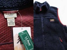 画像3: 未使用★L.L.Bean マウンテン パイル フリースベスト 紺 L (3)