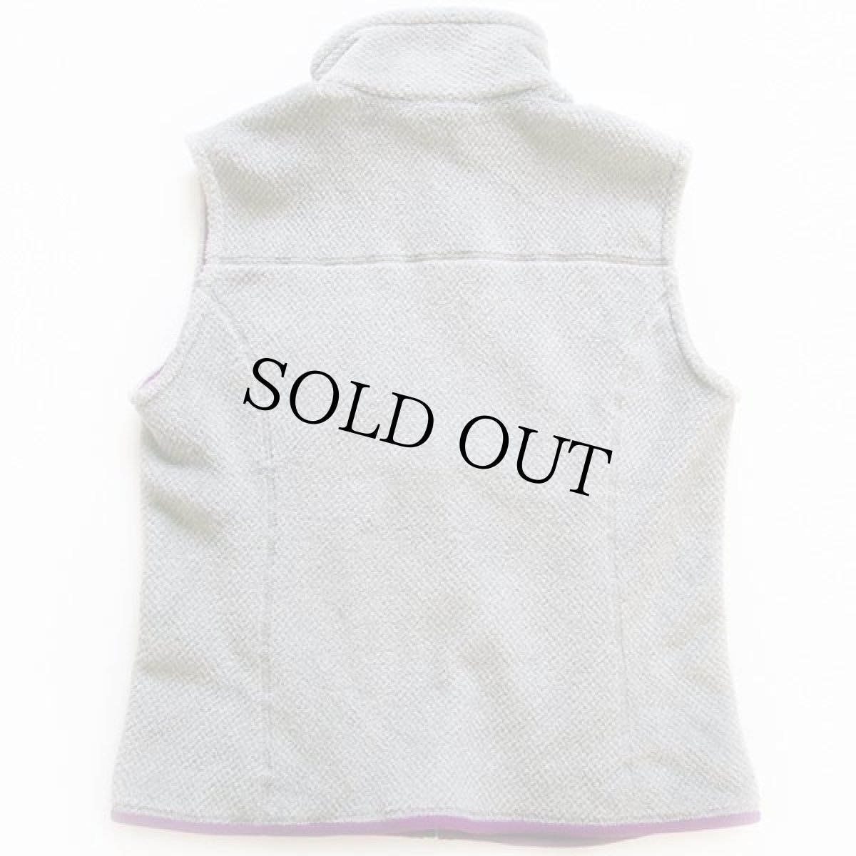 画像2: patagoniaパタゴニア RE-TOOLリツール POLARTEC フリースベスト グレー×紫 W-L (2)