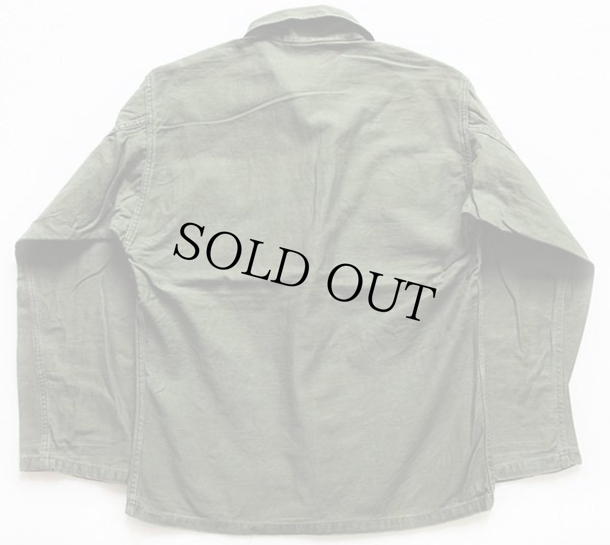 画像2: 50s 米軍 U.S.ARMY パッチ付き ユーティリティシャツ (2)