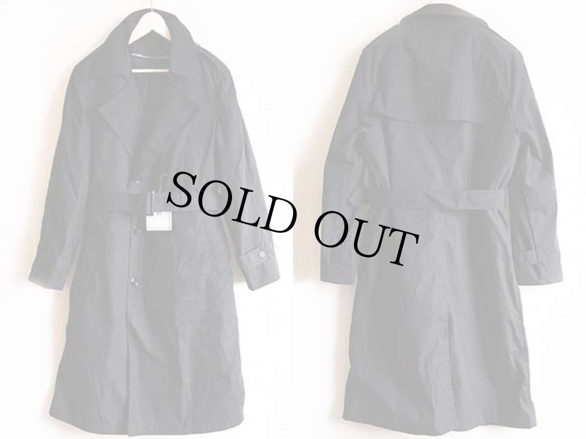 画像2: デッドストック★00s 米軍 U.S.ARMY キルティングライナー付き オールウェザー トレンチコート 黒 38R★レインコート (2)